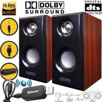 ราคา BEST ลําโพงคอมพิวเตอร์มัลติมีเดีย JT042 เสียงเบสหนัก 3D เสียงสเตอริโอ Hi Fi ลําโพงไม้ USB JiTeng Wooden 3D Hi Fi Speaker (9527887966)