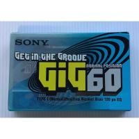 ราคา มือหนึ่ง เทปเปล่า Blank Cassette Tape เทปคาสเซ็ตเปล่าวินเทจ Sony Gig 60 นาที สีฟ้า Type I Normal Position ซีล (45954633460)