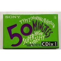 ราคา เทปเปล่า มือหนึ่ง Blank Cassette Tape เทปคาสเซ็ตเปล่าวินเทจ Sony CDix I 50 นาที Type 1 Normal Position ซีล ลิขสิทธิ์ (41421875172)