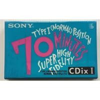 ราคา เทปเปล่ามือหนึ่ง Blank Cassette Tape เทปคาสเซ็ตเปล่าวินเทจ Sony CDix I 70 นาที Type 1 Normal Position ซีล ลิขสิทธิ์ (41721872500)