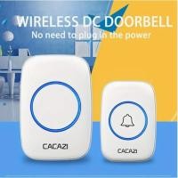 ราคา กระดิ่งบ้าน กริ่งไร้สาย CACAZI ทนแดดกันน้ำ ออดบ้าน กริ่งประตูไร้สาย 300M ปรับเสียงได้ รุ่นแบตเตอรี่ รูปแบบปลั๊ก (8633394278)