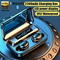 ราคา BASS ของแท้ F9 TWS หูฟังบลูทูธไร้สาย พร้อมไมโครโฟน ตัดเสียงรบกวน 9D สเตอริโอ HiFi จอแสดงผล LED Bluetooth Earbuds (3883843922)