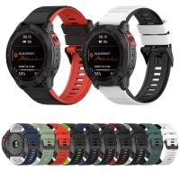 ราคา สายนาฬิกาGarmin fenix7 6 5 7x 6x 5x 3 3hrชิลิโคนสองสีforerunner935 Garmin945สายสำหรับผู้ชายผู้หญิง (26260752691)