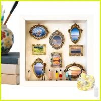 ราคา DIY Mini Museum Silhouette กล่องภาพตู้โชว์ครอบครัวพร้อมชุดแสดงเฟรมสีทองพร้อมตุ๊กตาขนาดเล็กสําหรับ decfeyeth (49004368750)