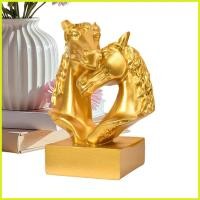 ราคา รูปปั้นม้า Golden Double Head ประติมากรรมสัตว์ปีใหม่จีนรูปปั้นม้าสําหรับ Lunar ปีใหม่วันหยุด decfeyeth (47354557854)
