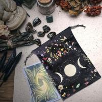 ราคา กํามะหยี่ Moon Sun Tarot กระเป๋าเก็บ Mini Drawstring กระเป๋าเครื่องประดับลูกเต๋าเกมกระดานกระเป๋าของขวัญ Pouches decfeyeth (51501010402)
