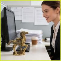 ราคา ประติมากรรมม้าทองเหลืองออกแบบเหรียญประติมากรรมจีนรูปปั้นม้าสําหรับ 2026 จันทรคติ ปีใหม่คริสต์มาสวันเกิด decfeyeth (47352701036)