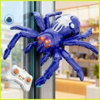 ราคา รีโมทคอนโทรล Spider ชาร์จ Wall Crawling ของเล่นรีโมทคอนโทรลหุ่นยนต์ LED Eyes สําหรับเด็กผู้หญิง decfeyeth (54002257924)