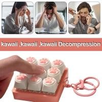 ราคา 9 คีย์คีย์บอร์ด Key ของเล่น Cat Paws ปุ่มนิ้วมือความเครียดบรรเทาของเล่นคีย์บอร์ด Keycaps พวงกุญแจ decfeyeth (57152532226)