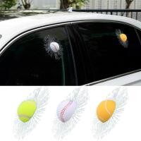 ราคา กระจกหัก 3D สติกเกอร์เทนนิส Ball จัดแต่งทรงผมรถสติกเกอร์ตลกกาว Decal กันน้ํา Auto กระจกตกแต่ง yaenith (56952588216)