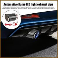 ราคา ปลายท่อไอเสียรถยนต์ไฟ LED คอหางสแตนเลสท่อไอเสียเคล็ดลับเปลวไฟ Tailpipe สําหรับขับรถทุกวัน Commuting yaenith (53852148298)
