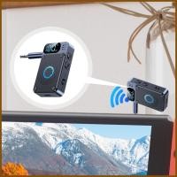 ราคา ทีวีเครื่องส่งสัญญาณไร้สายเครื่องส่งสัญญาณ FM ไร้สายจอแสดงผลดิจิตอลตัวรับสัญญาณตัวแปลงเสียง 3 5 มม สําหรับหูฟัง yaenith (51251995606)