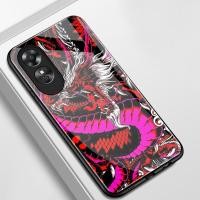 ราคา เคสสำหรับ OPPO A17 A17K A18 A38 เคสโทรศัพท์มังกรเปลือกแก้วกันกระแทก (56103265126)