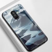 ราคา เคสสำหรับ Samsung A6 2018 J8 2018 J7 pro J6 Plus 2018 J6 Prime เคสโทรศัพท์ภูเขาหิมะเปลือกแก้วกันกระแทก (47253893899)