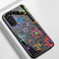 ราคา เคสสำหรับ Xiaomi Redmi Note 8 Note 8T Note 8 Pro เคสโทรศัพท์กรอบสี่เหลี่ยมเปลือกแก้วกันกระแทก (57602433644)