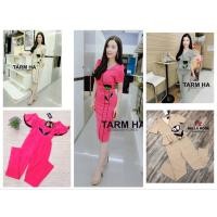 ราคา เดรสผ้าทวิตปักดอกทิวลิป (44055578481)