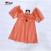 ราคา มินิเดรสทรงปล่อย ปักฉลุผ้ามุ้ง (27836638742)