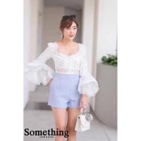 ราคา จั้มสั้นน้องกระต่ายแขนพองๆป้ายSomethingไซร์S (26736722901)