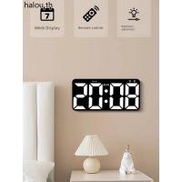 ราคา Simple ขนาดใหญ่ตัวอักษรนาฬิกาอิเล็กทรอนิกส์ LED Digital Perpetual ปฏิทินห้องนั่งเล่นแขวนผนัง Mute Luminous Desktop Time Di (54454460702)