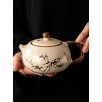 ราคา Ru เตาเผา Xishi หม้อหม้อเดียวในครัวเรือน Retro ขนาดใหญ่ ความจุเซรามิค Kung Fu กาน้ําชากรอง Ball สํานักงานการประชุม Guest Drin (52103958822)