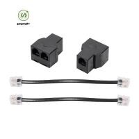 ราคา gangong1kr 2PCS RJ11 ตัวแยกสายโทรศัพท์ 15 ซม สาย 6P4C 2 พอร์ตอะแดปเตอร์แยกสายโทรศัพท์ติดตั้งง่ายใช้งานง่าย (42166769264)