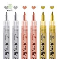 ราคา gangong1kr ปากกาสีอะคริลิค สีทอง สีเงินและโรสโกลด์ ปากกามาร์กเกอร์เมทัลลิก ชุดปากกาสีโลหะสูตรน้ํา (50953986692)