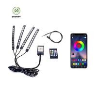 ราคา gangong1kr ไฟ LED 12V ไฟบรรยากาศหลายสีการควบคุมเสียงโคมไฟนีออนตกแต่งสําหรับรถจักรยานยนต์สไตล์ 36LED (50053209233)