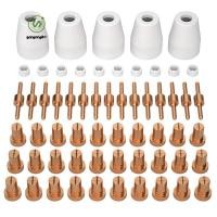 ราคา gangong1kr 60PCS PT 31 Plasma Cutting Tip Electrode หัวฉีดชุดวัสดุสิ้นเปลืองอุปกรณ์เสริมสําหรับ CUT40 50 เครื่องมือเครื่องตัดพลาสม่า (46254012272)