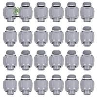 ราคา gangong1kr ขั้วต่อแน่นของเหลว 24 ชิ้น PVC ข้อต่อข้อต่อตรง (55103990547)