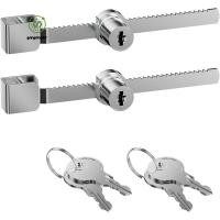 ราคา กังกง1kr ล็อควงล้อประตูกระจกบานเลื่อนโครเมียมเสร็จสิ้นเหมาะกับความหนา 4 8 มม 2 แพ็คสําหรับเคสโชว์ตู้โชว์ที่ปลอดภัย (46253224050)