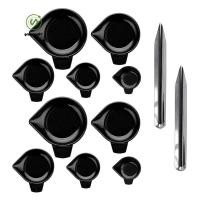 ราคา gangong1kr กระทะผงชั่งน้ําหนักพลาสติก 10 ชิ้นพร้อมสกู๊ป เครื่องชั่งดิจิตอลถาดกระทะจานชั่งน้ําหนัก ถาดขนาดอิเล็กทรอนิกส์ 5 ขนาด (55353987359)