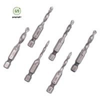 ราคา gangong1kr ชุดต๊าปสว่าน 6 ชิ้น Hex Shank SAE ชุดสว่านและต๊าปชุด HSS 43441 สกรูแตะ Deburr ดอกสว่าน (52503995026)