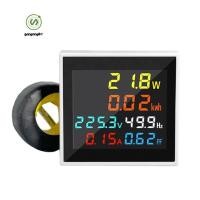 ราคา gangong1kr AC 50 300V โวลต์มิเตอร์แบบดิจิตอลแอมป์มิเตอร์ 100A Wattmeter ความถี่เครื่องวัดแรงดันไฟฟ้า Factor โวลต์ AmpHerz KWH (49954005865)