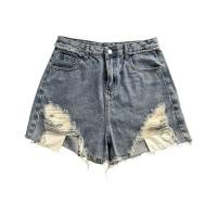 ราคา กางเกงยีนส์เอวสูงผ้าฟอกขาสั้น (42562177365)