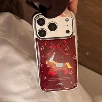 ราคา เคสโทรศัพท์ iphone17promax Electroplating Gilt Pony iPhone 13 Festive Red 16 17 เหมาะสําหรับ 15 Epoxy Hard (47804980656)