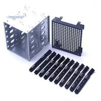 ราคา 5 25 นิ้วถึง 5 x 3 5 นิ้ว SATA HDD Cage Rack ฮาร์ดไดรฟ์ดิสก์ Enclosure Disk ถาดอะแดปเตอร์ (40658855199)