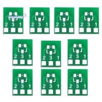 ราคา 100PCS SOT23 SOT23 3 เปิด SIP3 Double Side SMD Turn to DIP อะแดปเตอร์แปลงแผ่น SOT SIP IC ซ็อกเก็ต DIY ชุด (24794691216)