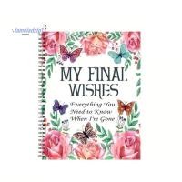 ราคา My Final Wishes Planner ทุกอย่างที่คุณต้องรู้เมื่อ IM Gone End of Life Planner Checklists Organizer (56504205233)