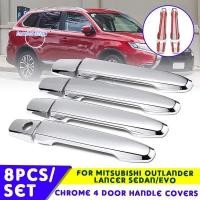 ราคา ABS Chrome มือจับประตูด้านข้าง Trim 8 ชิ้นสําหรับรถเก๋งกีฬา ASX 2008 2014 (46903285418)