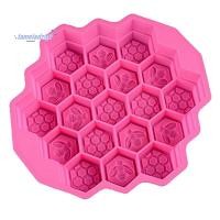 ราคา แม่พิมพ์สบู่ซิลิโคนรังผึ้ง แม่พิมพ์เค้กอบ 19 หลุม Bakeware สําหรับครอบครัวหรือเพื่อนปาร์ตี้ Rose Red (50002837841)