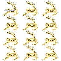 ราคา 12ชิ้นคริสต์มาสกวางผ้าเช็ดปากแหวนโลหะผสมทองผ้าเช็ดปากหัวเข็มขัดผ้าเช็ดปากผู้ถือแหวนโรงแรมร้านอาหารงานแต่งงานอาหารค่ําตกแต่งโต๊ะ (48002929418)