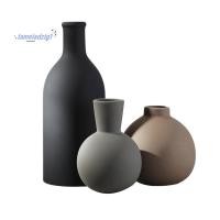 ราคา แจกันเซรามิกชุด3 แจกันตกแต่งบ้านแจกันชนบทบ้านไร่ตกแต่งแจกันสําหรับช่อแพมพัสหญ้าดอกไม้แห้งดอกไม้สด (46853280823)