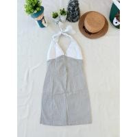 ราคา ใหม่ มือหนึ่ง งานป้าย snap เดรสผูกคล้องคอ ผูกโบว์ โชว์หลังเซ็กซี่ (43778016360)