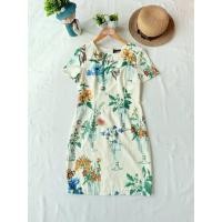 ราคา ส่งต่อ มือสอง งานป้าย Bellita M เดรสผ้าพิมพ์ลายสวย (57002682157)