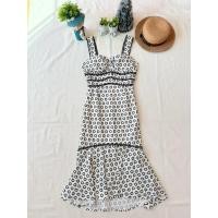 ราคา ส่งต่อ มือสอง งานป้าย BT studio เดรสสายเดี่ยว ลายวงกลม ทรงสวย (55652863194)