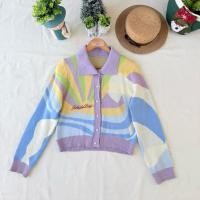 ราคา ส่งต่อ มือสอง เสื้อคาดิแกนไหมพรม คอปก ลายสวย (55605389744)