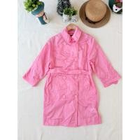 ราคา ใหม่ มือหนึ่ง งานแบรนด์ My sister and Me เสื้อคลุมผ้าร่มตัวยาว สีชมพูหวานๆ (53055228509)