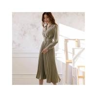 ราคา ใหม่ มือหนึ่ง เดรสแขนยาว สีเขียวอ่อนสวย เนื้อผ้าใส่สบาย (52155404564)