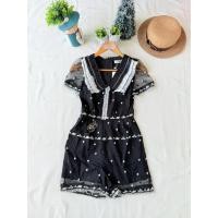 ราคา ใหม่ มือหนึ่ง งานป้าย Poonyisa จั้มสูทขาสั้น สีดำ งานปัก (51054068888)