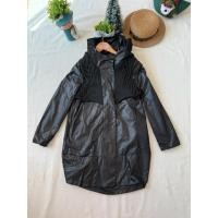 ราคา ใหม่ มือหนึ่ง เสื้อโค้ทหนังเท่ๆ ซิปซ่อนหน้า มีฮู้ดไหมพรม (50604317176)